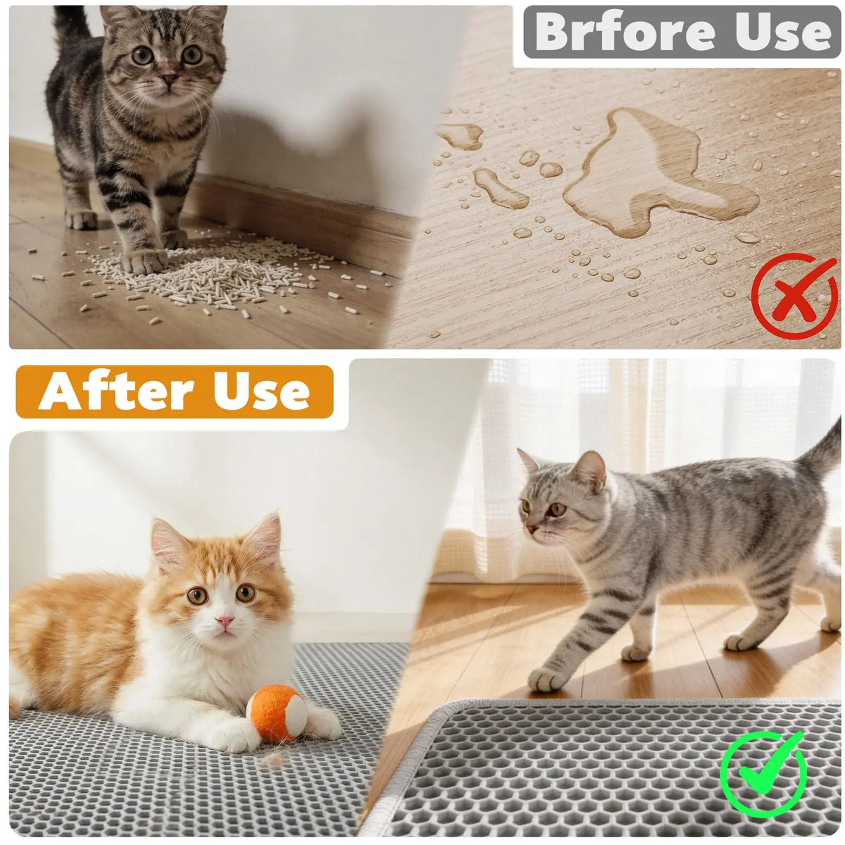 Cat Litter Mat Double Layer